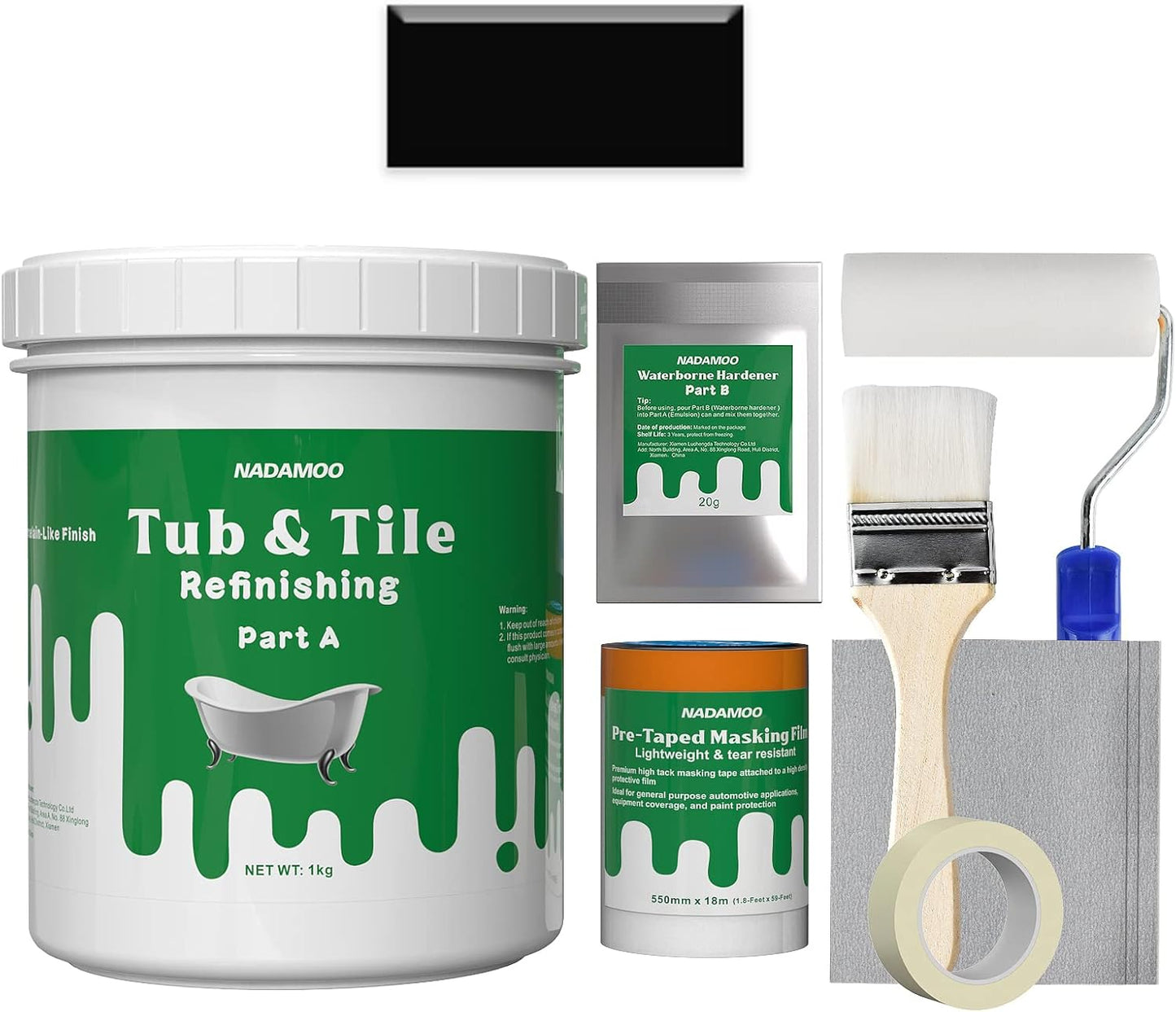 NADAMOO Tub and Tile Refinishing Kit for DIY Bathroom Projects