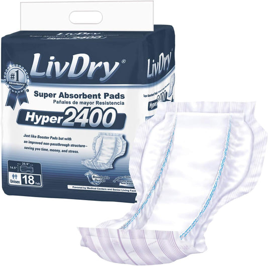 Ultimate Absorbency Boost for Incontinence Briefs - Hyper 2400