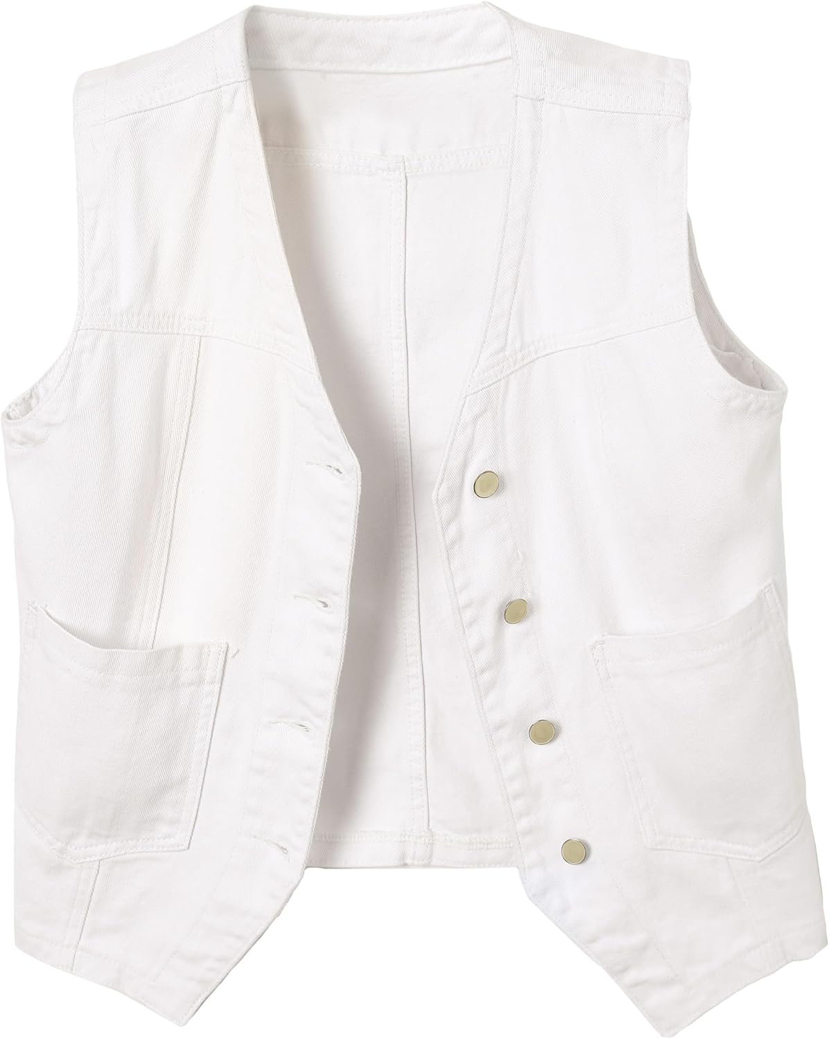 Ladyful Women's Sleeveless Denim Vest for Casual Style Lovers