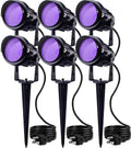 SUNVIE 6 Pack 12W Halloween LED Black Lights - Outdoor Blacklight