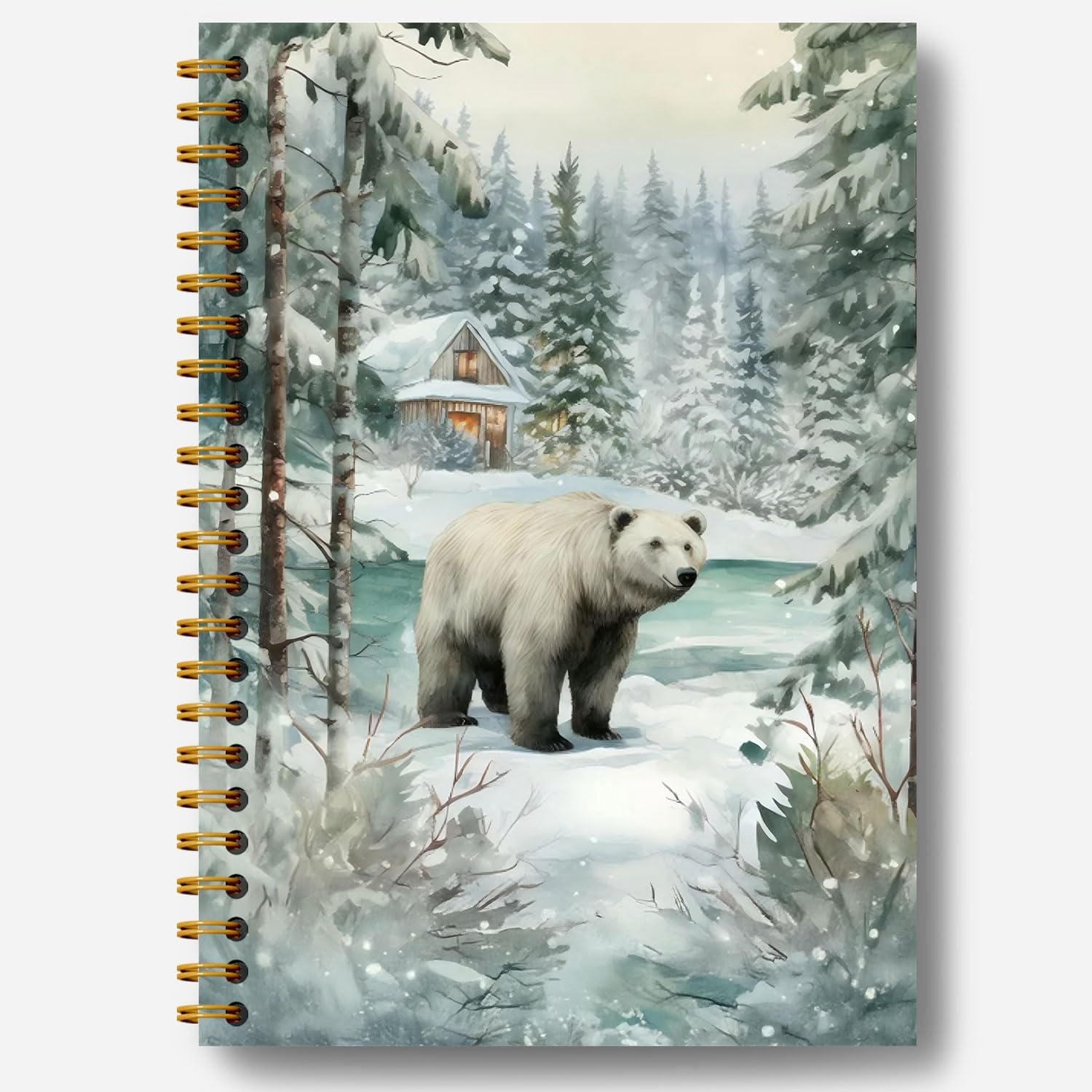 Farmhouse Christmas Bear Journal - Festive Office Gift