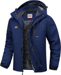 Men's Ski Jacket Warm Winter Snow Windbreaker - Fleece Lined Parka