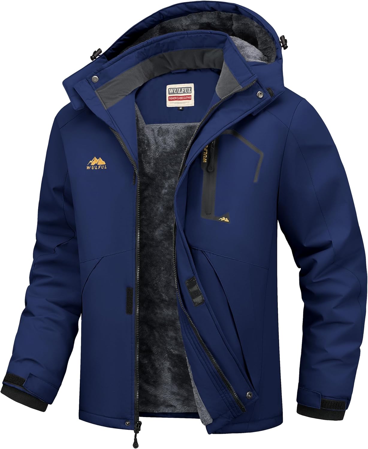 WULFUL Men's Ski Jackets Warm Winter Snow Windbreaker Coat