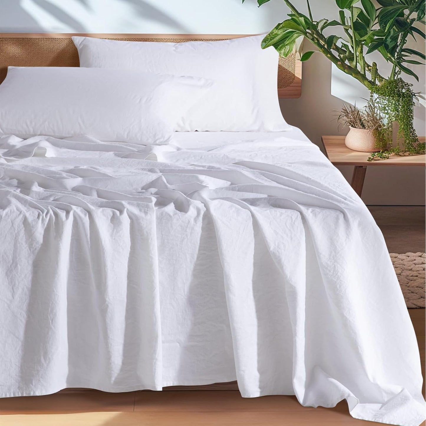 100% French Pure Linen Sheets for Ultimate Comfort and Durability