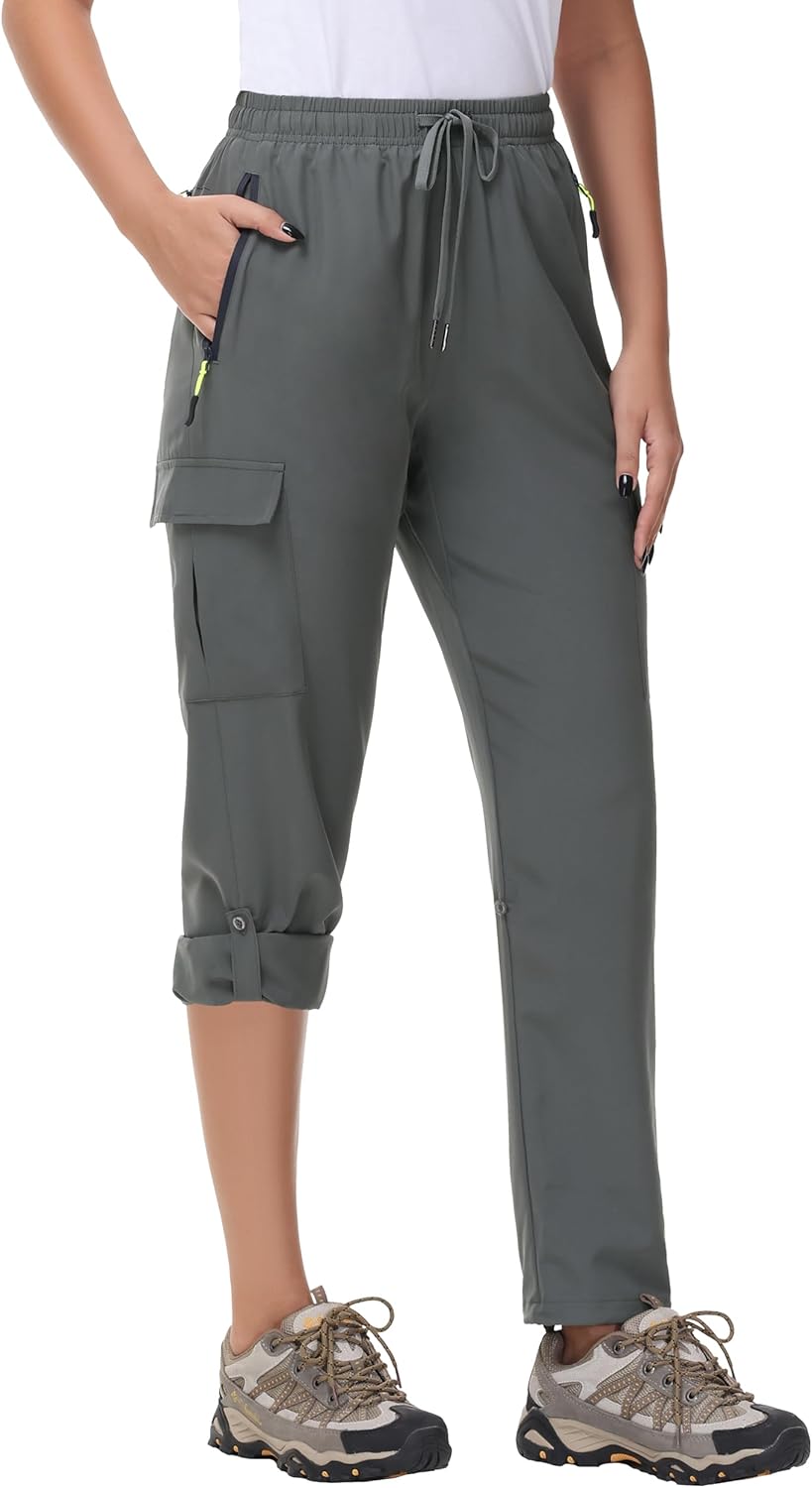 Women's Hiking Cargo Pants Quick Dry Lightweight Water Resistant