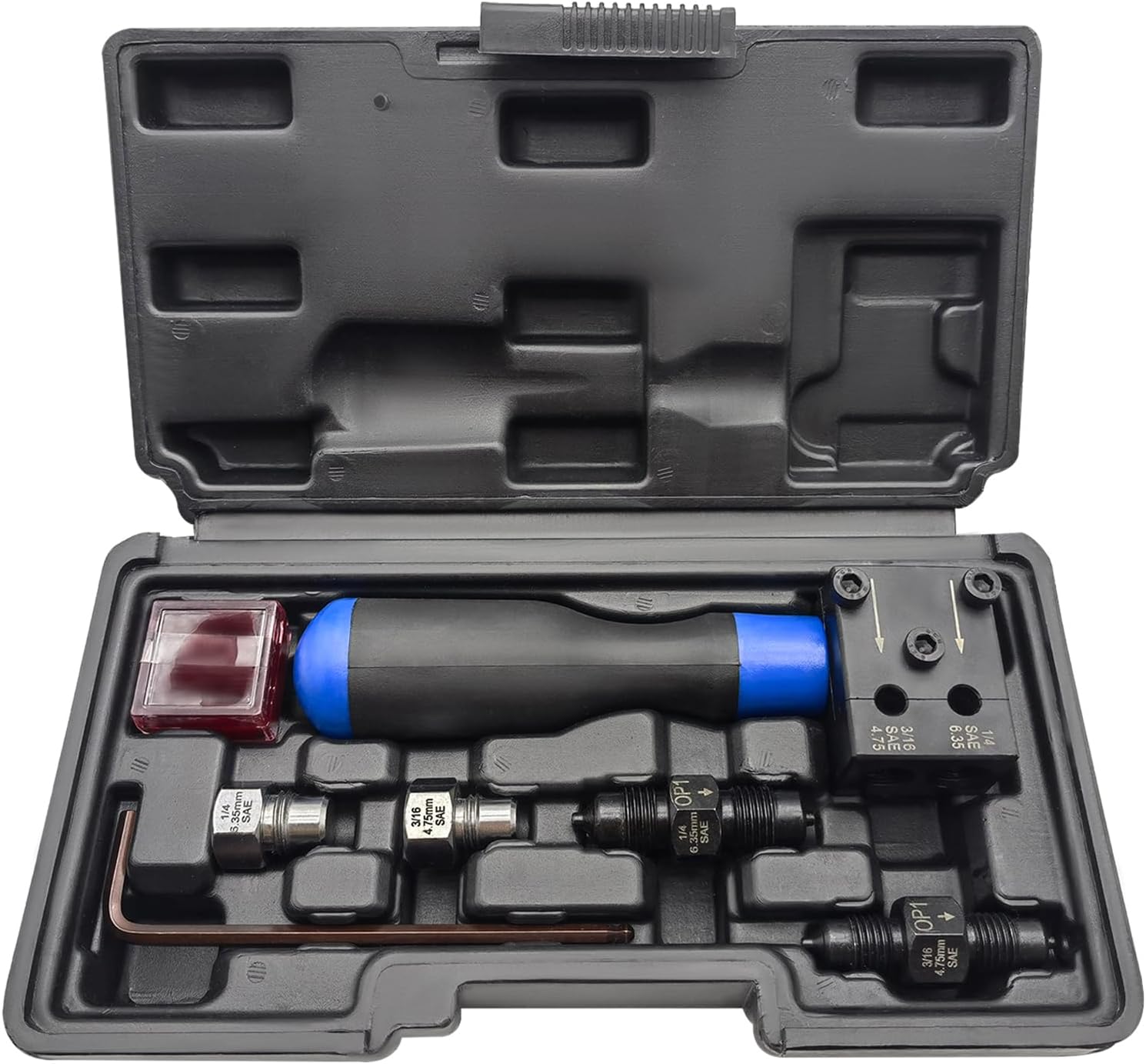 Brake Line Flaring Tool Kit for 3/16 in and 1/4 in Tubing