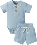 Ledy Champswiin Ribbed 2PCS Baby Outfit Set