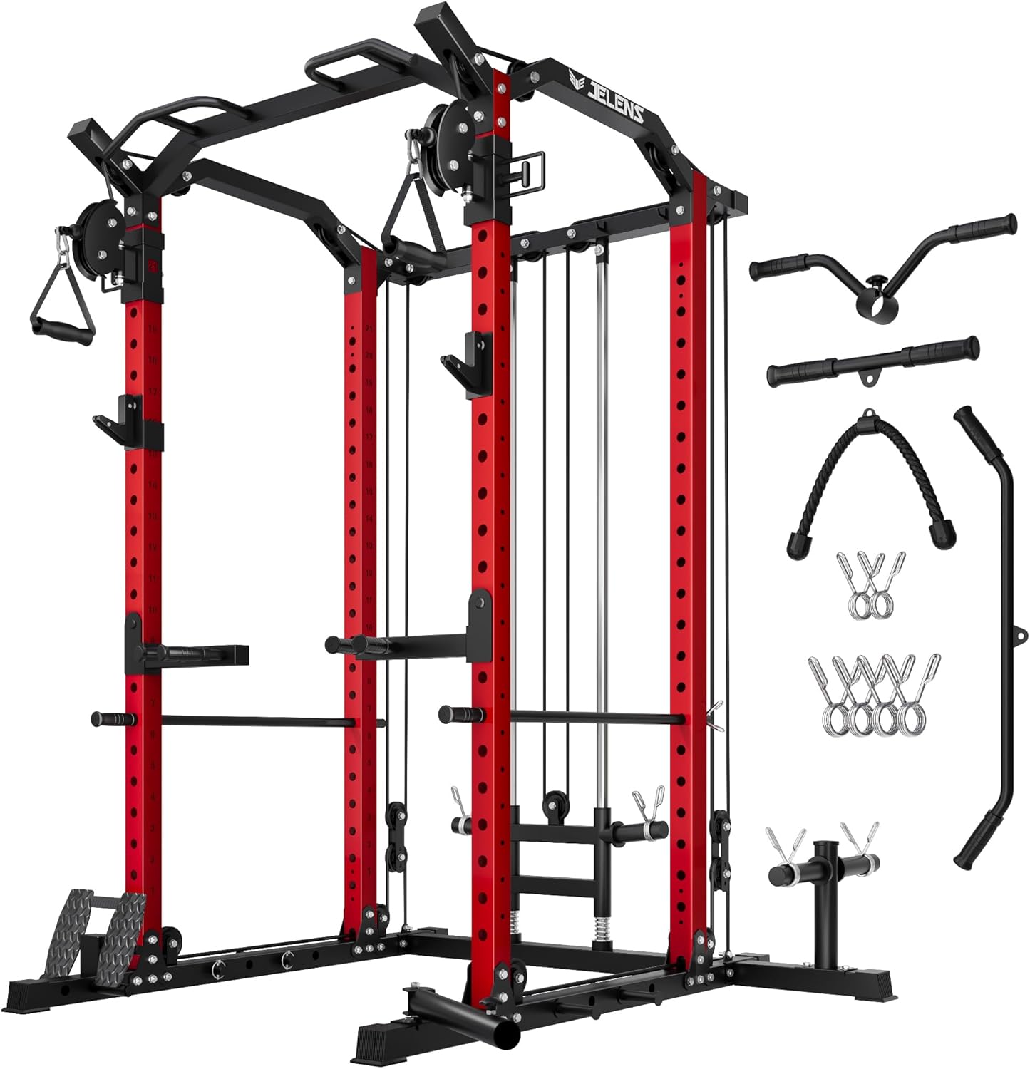 JELENS Power Rack with Cable Crossover: Ultimate Home Gym Solution