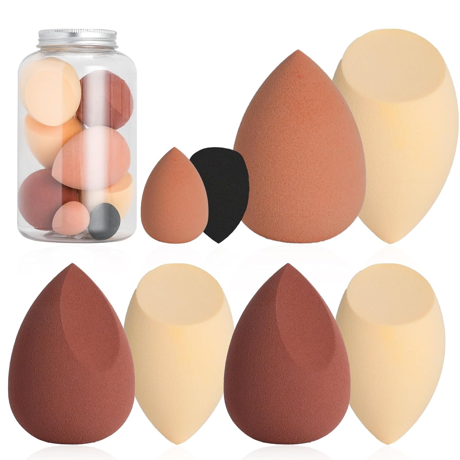 8-Piece Beauty Blender Set for Flawless Makeup Application