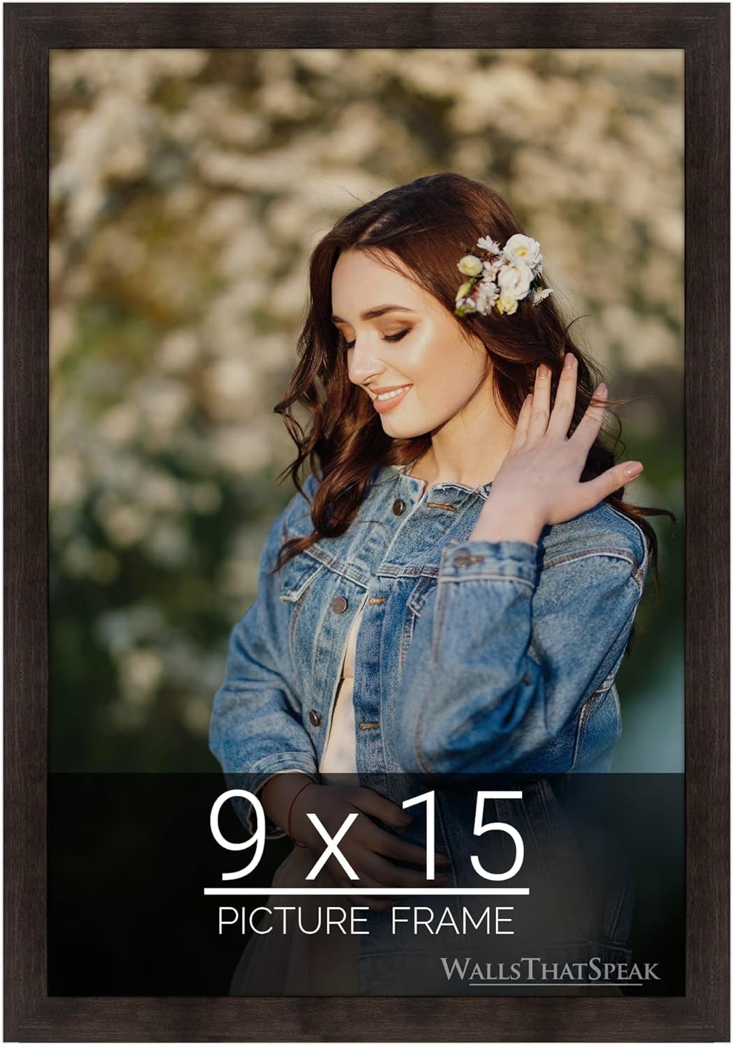 9x15 Espresso Brown Picture Frame for Puzzles and Photos