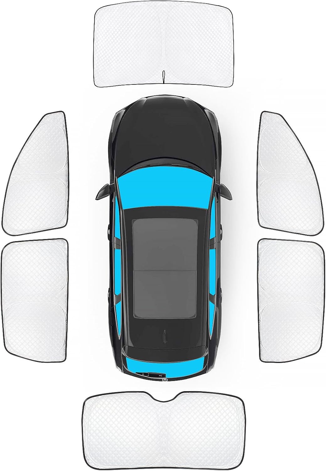 KMF 6pcs Full Window Sun Shade for Acura MDX 2021-2025