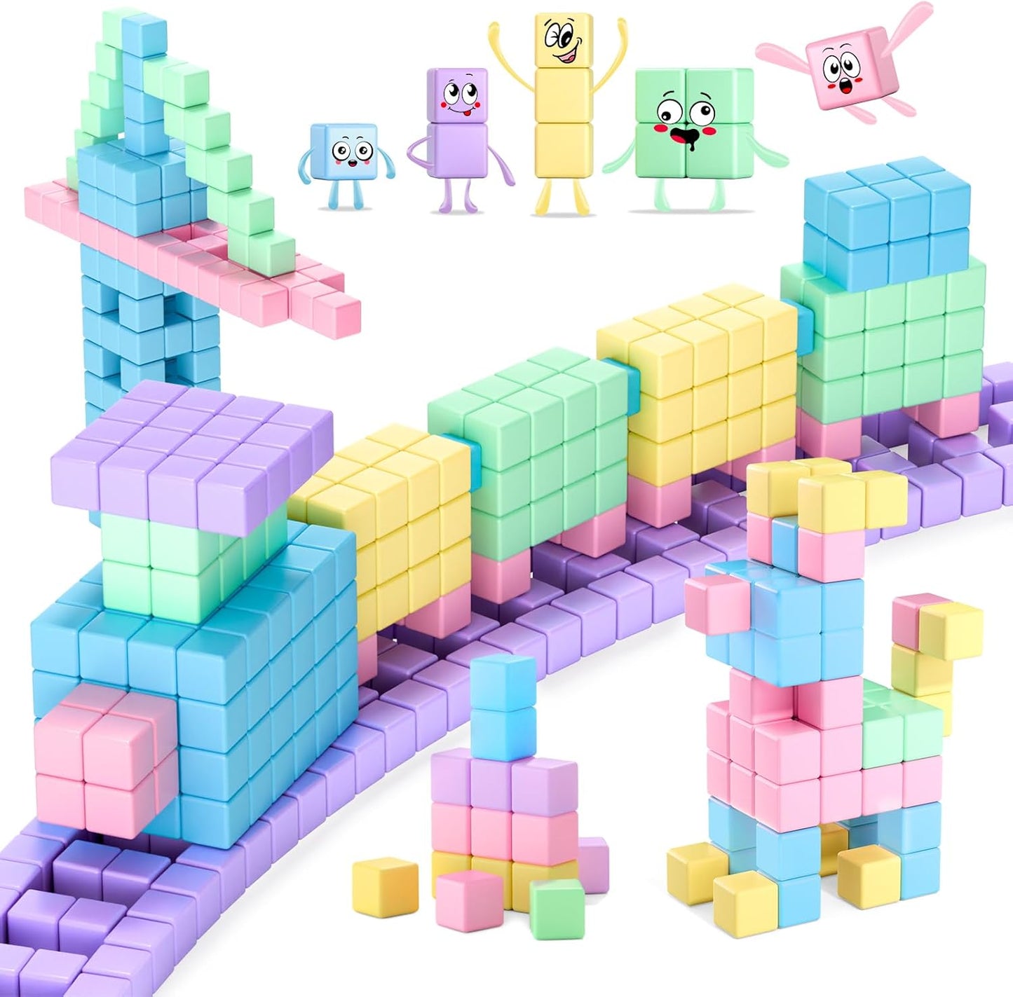 Sensory Montessori Magnet Blocks for Kids 1-8