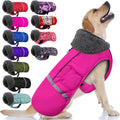 Doglay Waterproof Dog Coat for Cold Weather with Furry Collar