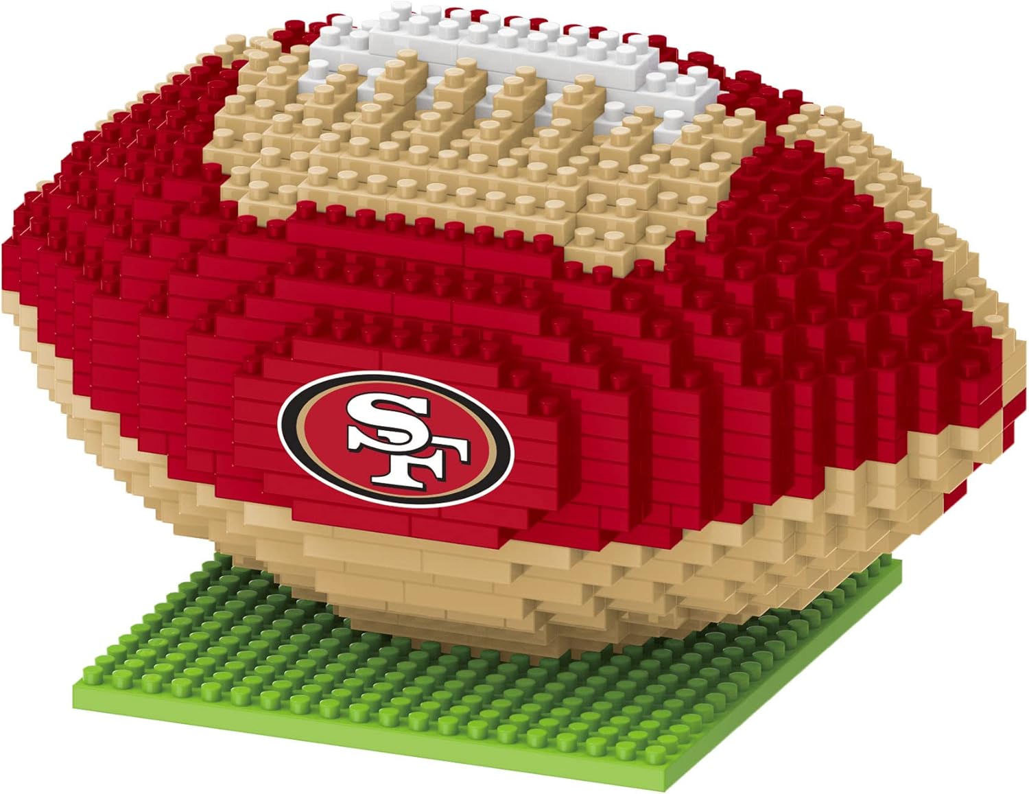 FOCO NFL Unisex-Adult 3D BRXLZ Team Logo Football Building Toy