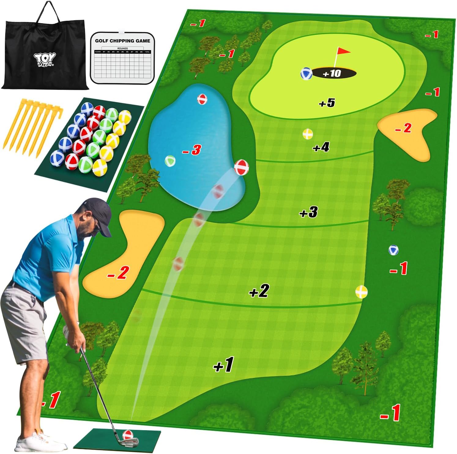 Improve Your Golf Skills Anywhere with TOY Life Chipping Mat
