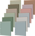 PerKoop 600 Sheets Colored Loose Leaf Paper 8.5in x 11in - Organized