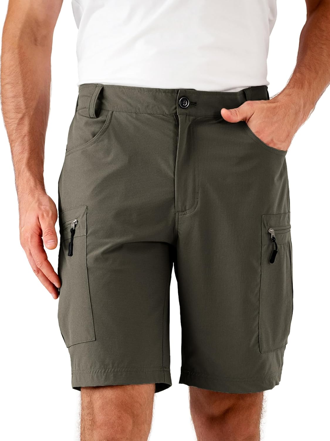 Quick-Dry Stretch Cargo Shorts for Men by Dababell