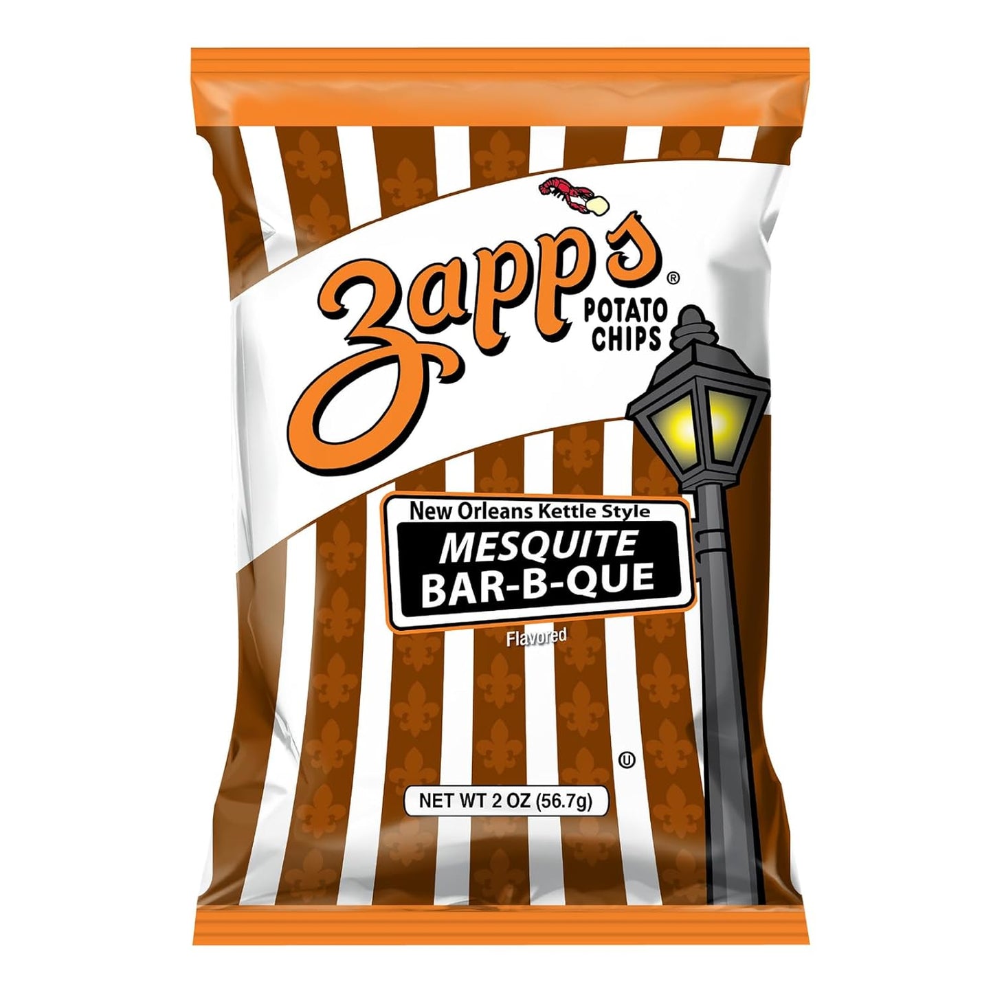 Zapps New Orleans Kettle-Style Potato Chips Mesquite BBQ Flavor
