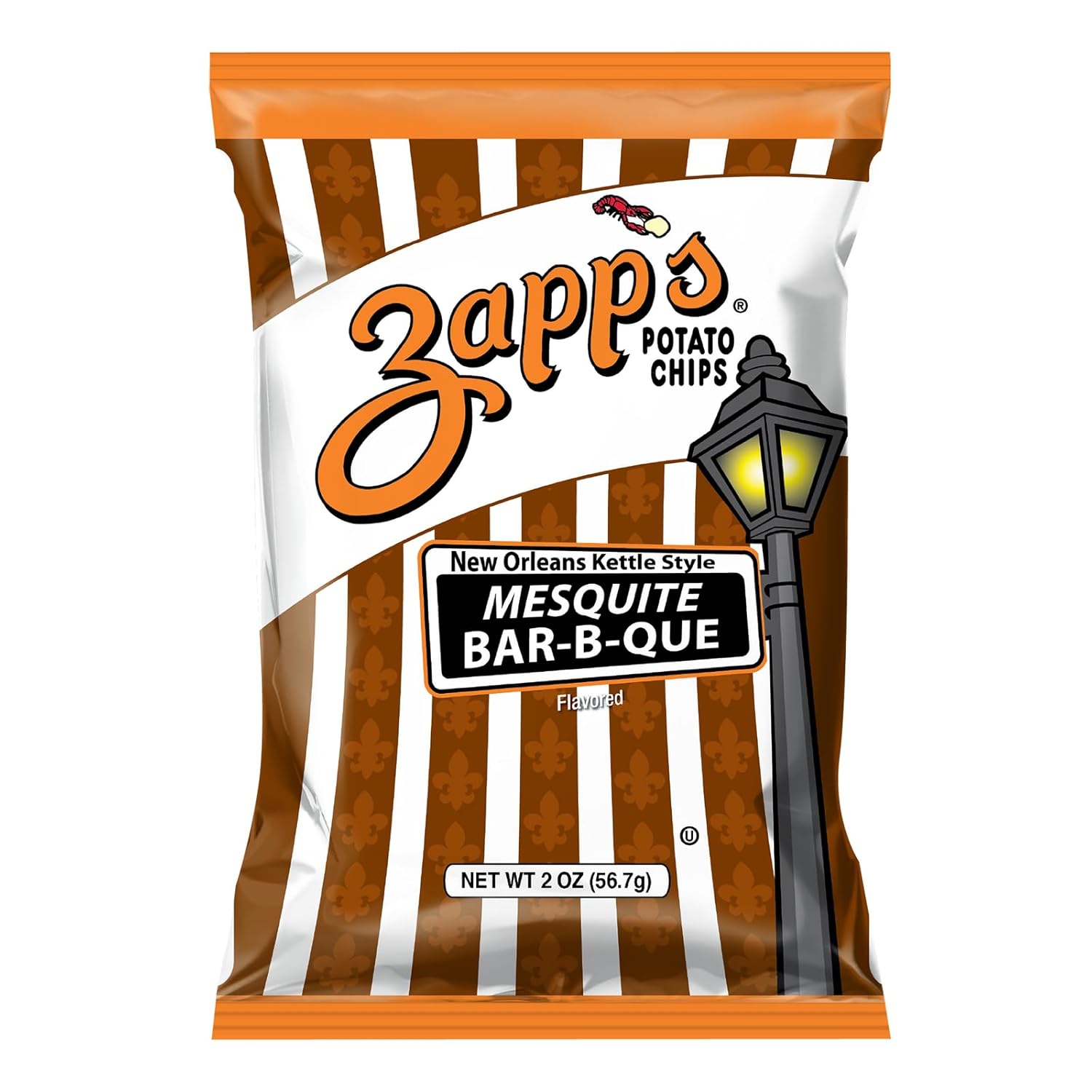 Zapps New Orleans Kettle-Style Potato Chips Mesquite BBQ Flavor