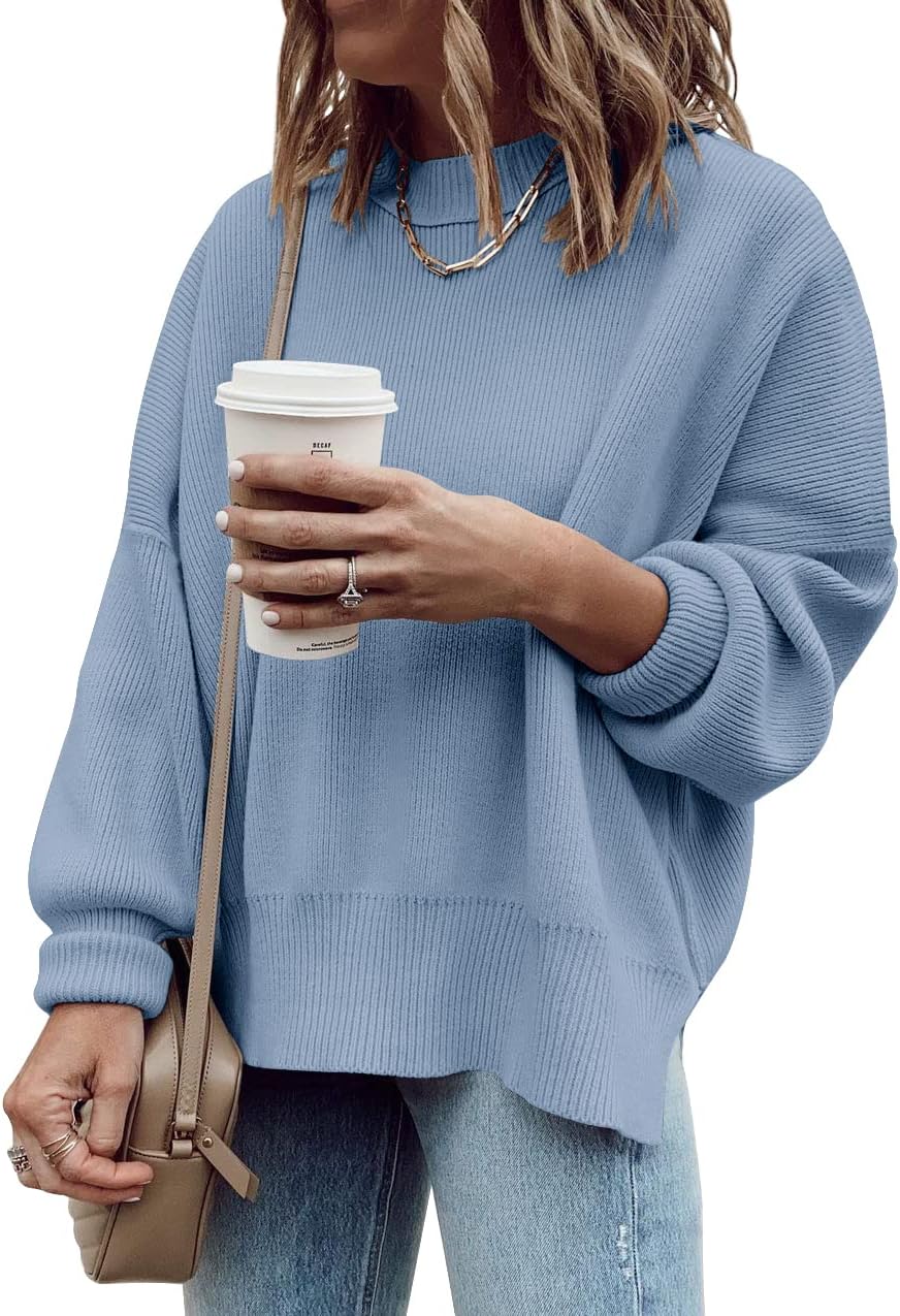 Imily Bela Womens Oversized Tunic Sweater for Fall Fashion