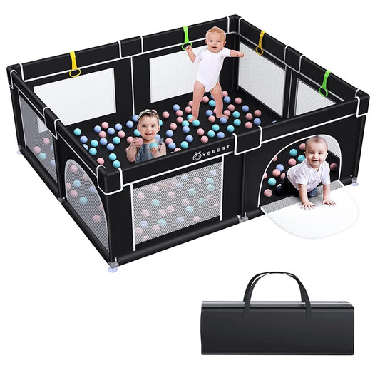 YOBEST Baby Playpen: Safe + Spacious Indoor/Outdoor Fun