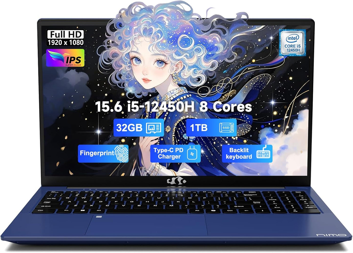 NIMO 15.6 FHD IPS Business Laptop with Intel i5 and 32GB RAM
