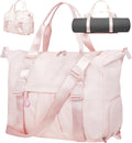 Pink Gym Bag with Yoga Mat Holders - ERTUNA