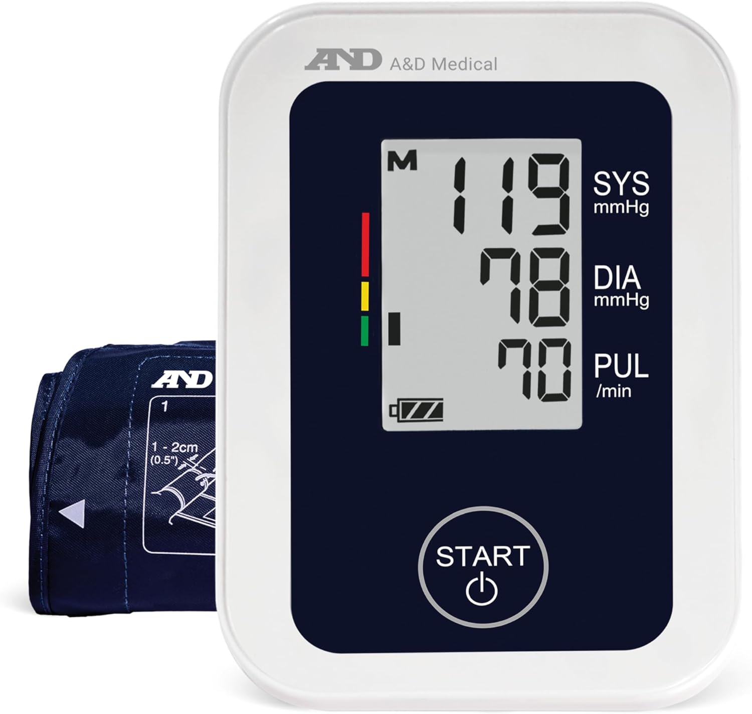 A&D Medical Blood Pressure Monitor for Home Use with Small Cuff