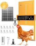 2025 Upgrade 7W Solar Power Chicken Door - Automatic Coop Door