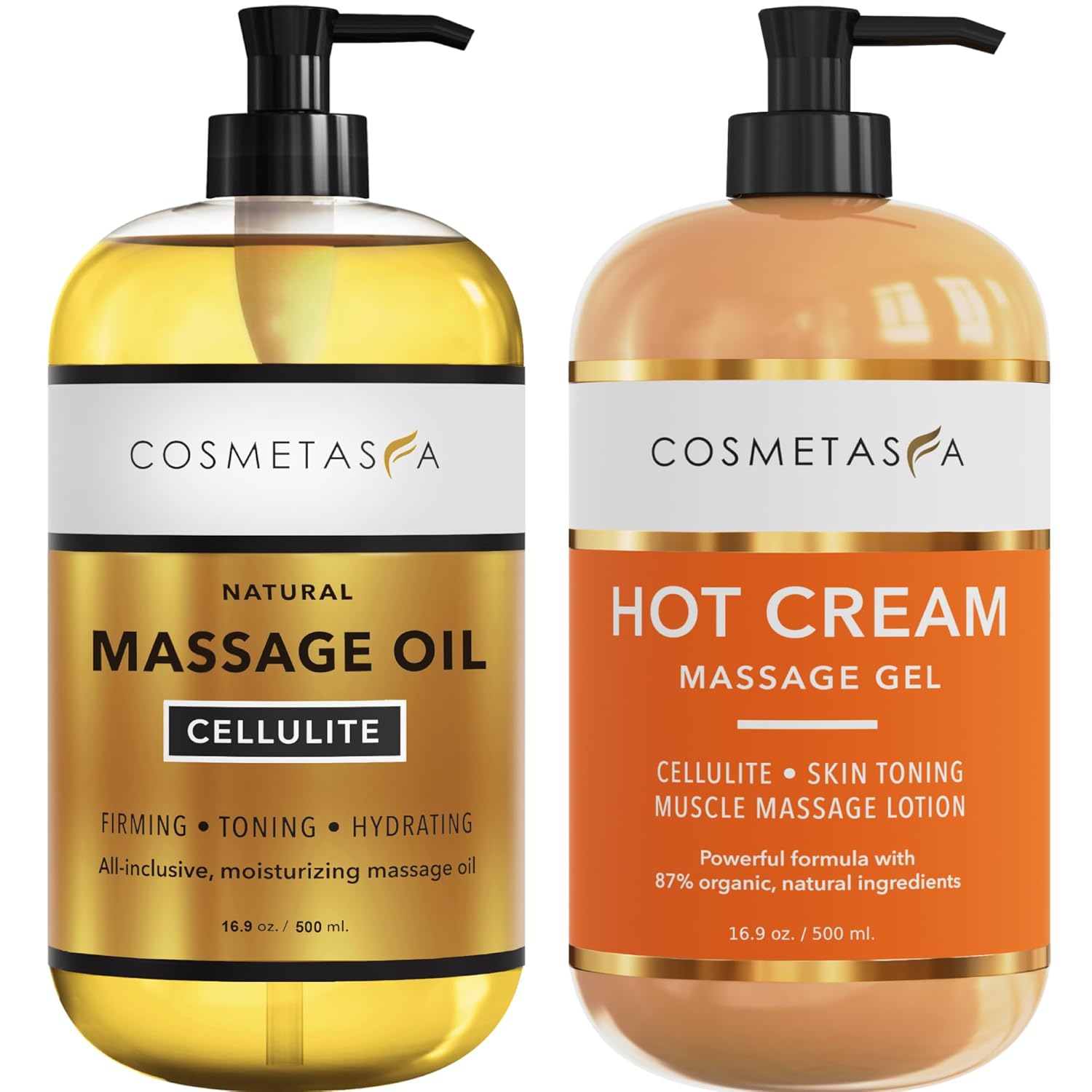 Cellulite Massage Oil & Hot Cream for Firming and Toning Skin