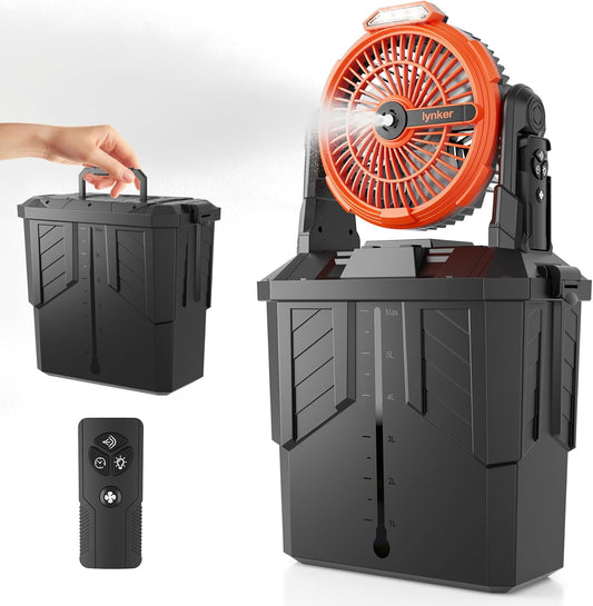 lynker Portable Misting Fan with Remote for Ultimate Cooling