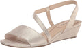 Women's Yasmine Wedge Sandal - Asymmetrical Strap Slip-On Wedge
