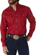 WranglermensPainted Desert Two Pocket Long Sleeve Button Shirt Jewelry