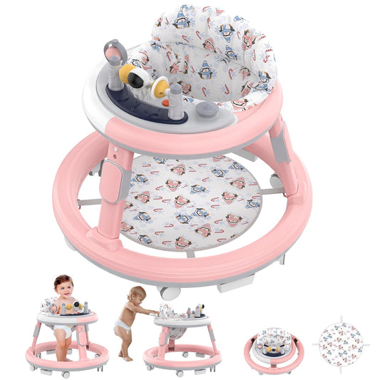 Baby Walker Foldable with Wheels for Infants and Toddlers