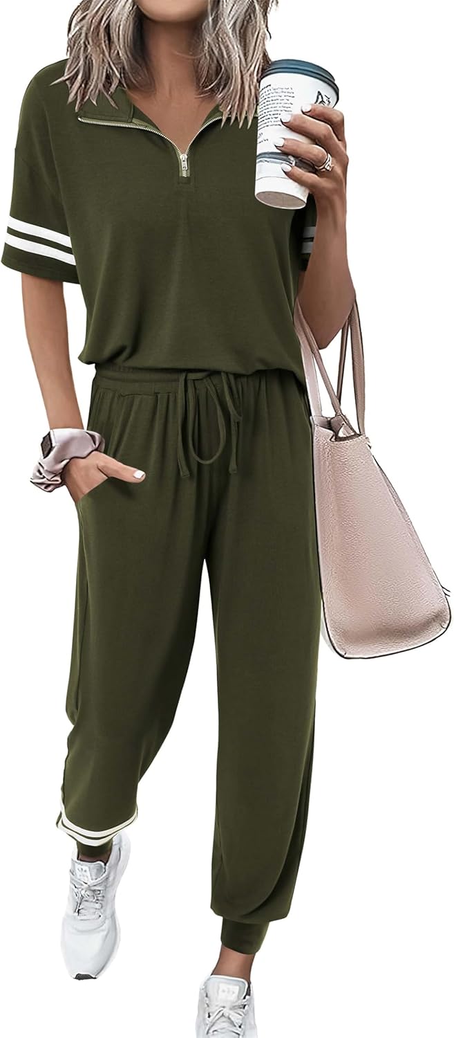 MASCOMODA 2 Piece Outfits for Women Summer Casual Tracksuit