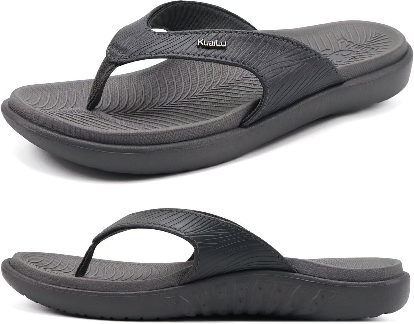KuaiLu Flip Flops for Women with Arch Support and Comfort