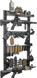ONETIGRIS Heavy-Duty Gun Rack Wall Mount - Holds 5+ Rifles Securely