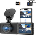 CHORTAU 2.5K+1080P WiFi Dash Cam - Super Night Vision