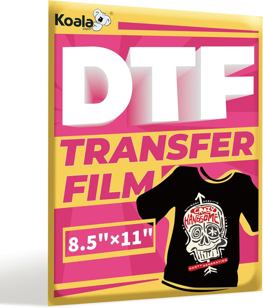 Premium Koala DTF Transfer Film 8.5x11 - 50 Sheets