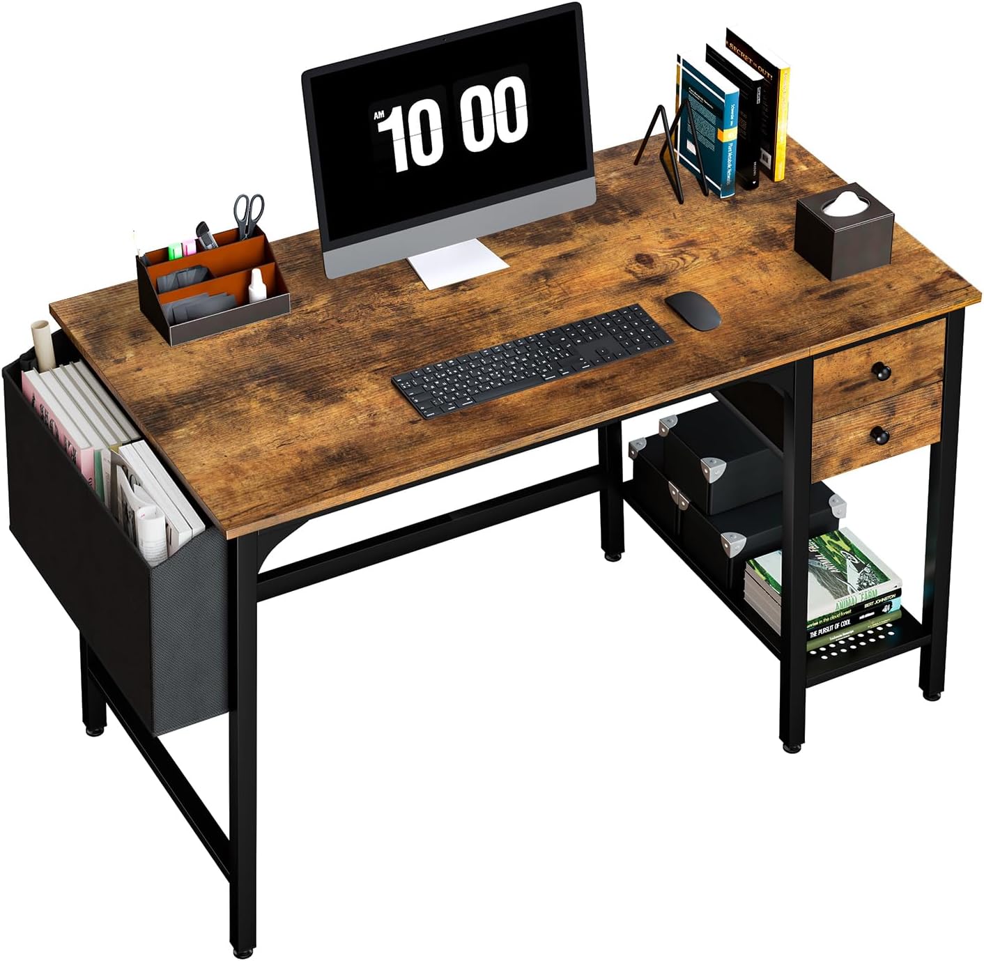 Lufeiya Small Desk - Reversible for Bedroom and Office