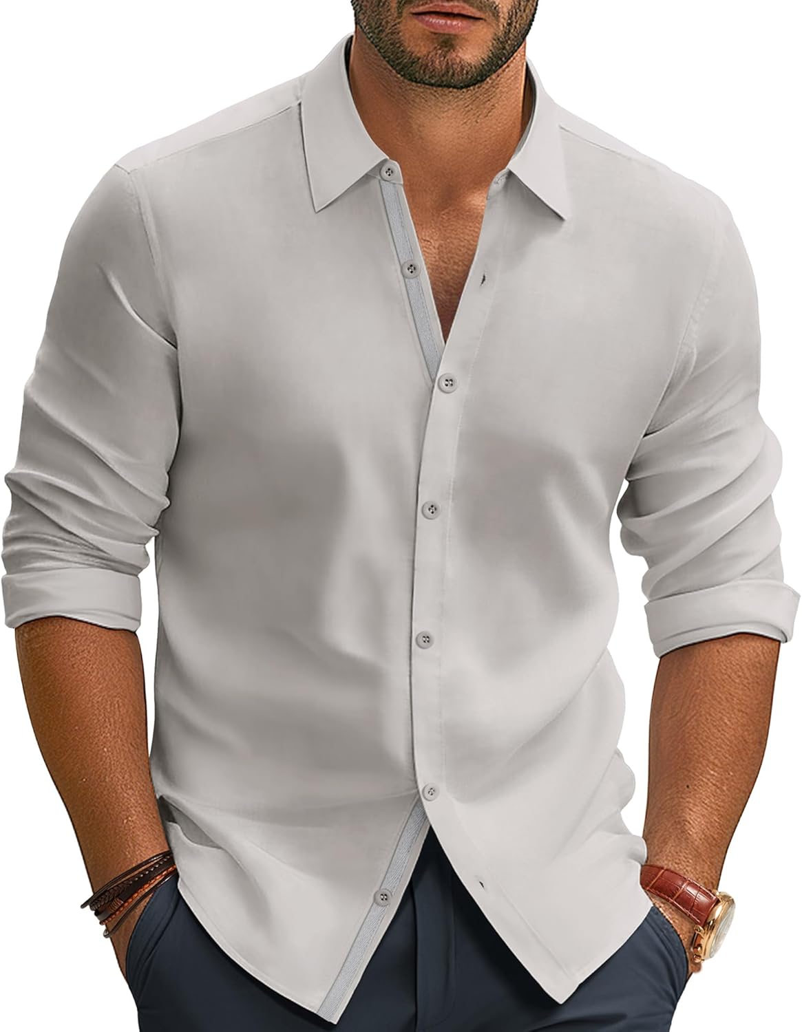 PJ PAUL JONES Mens Dress Shirts for Style and Comfort