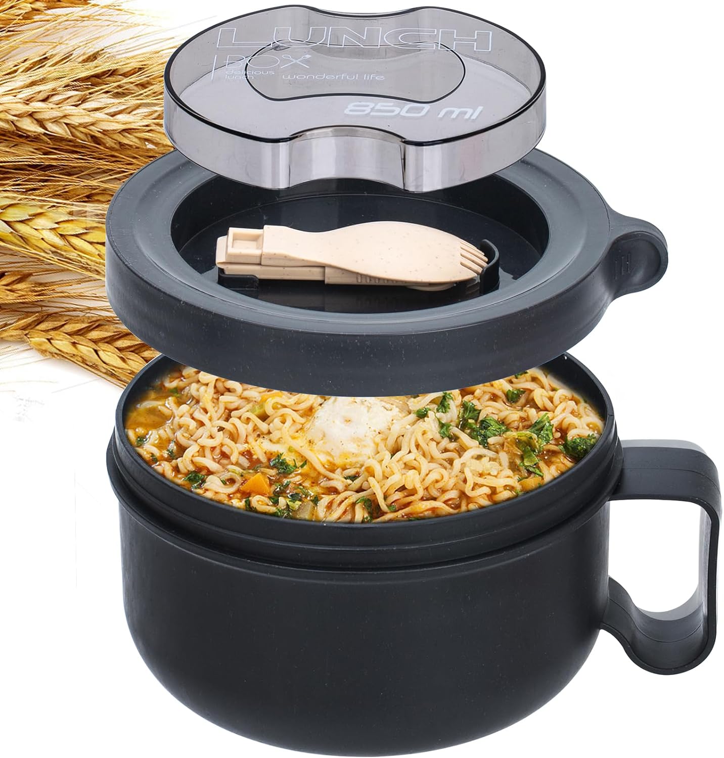 Portable Microwave Ramen Cooker - Instant Noodle Bowl