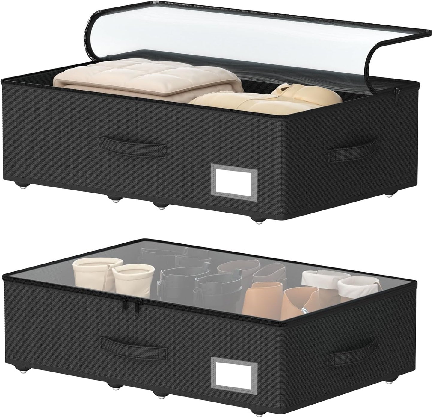 Underbed Storage Bins with Wheels for Easy Organization