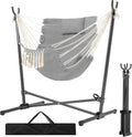 Homgava Folding Hammock Chair w/ Stand - 450 lb Capacity