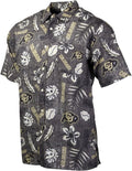 Wes and Willy Men's Floral Hawaiian Shirt for College Sports Fans