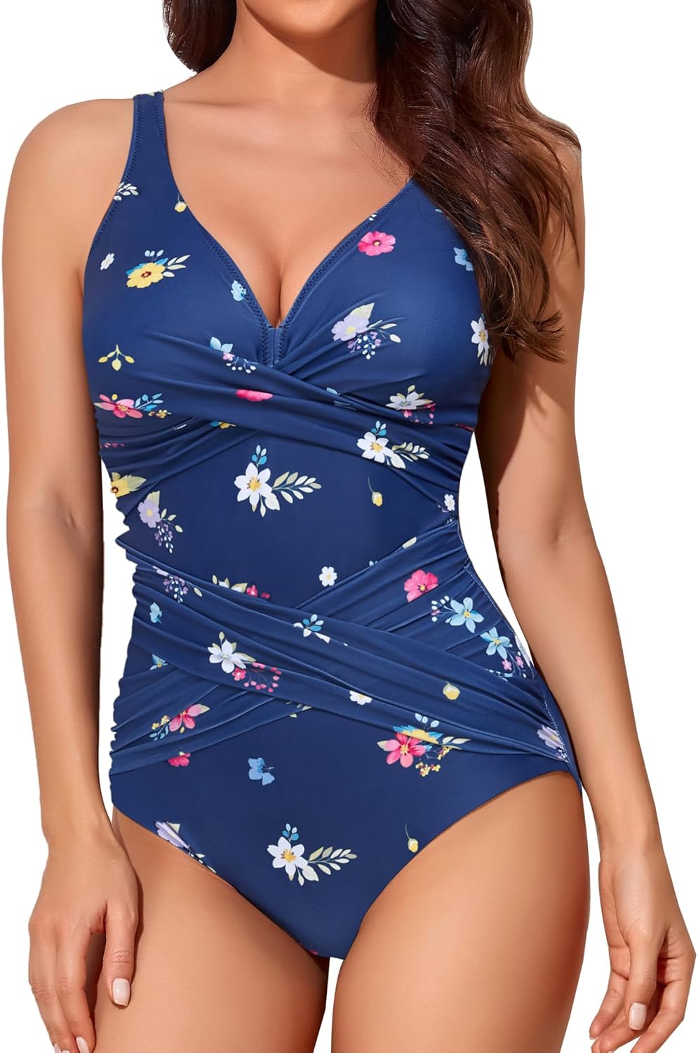 Tummy Control Swimsuits for Women by Smismivo - Slimming One Piece