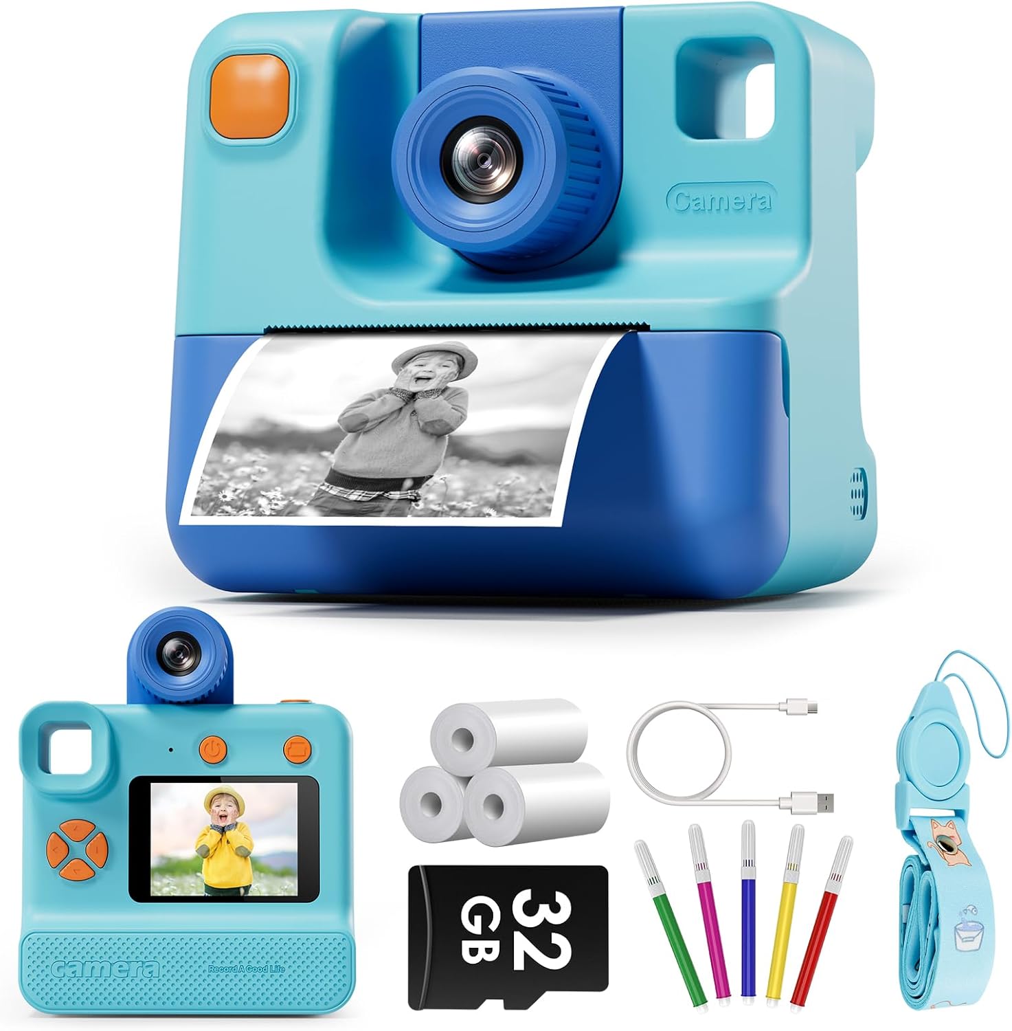 Instant Print Kids Camera, Selfie Fun in a Snap!