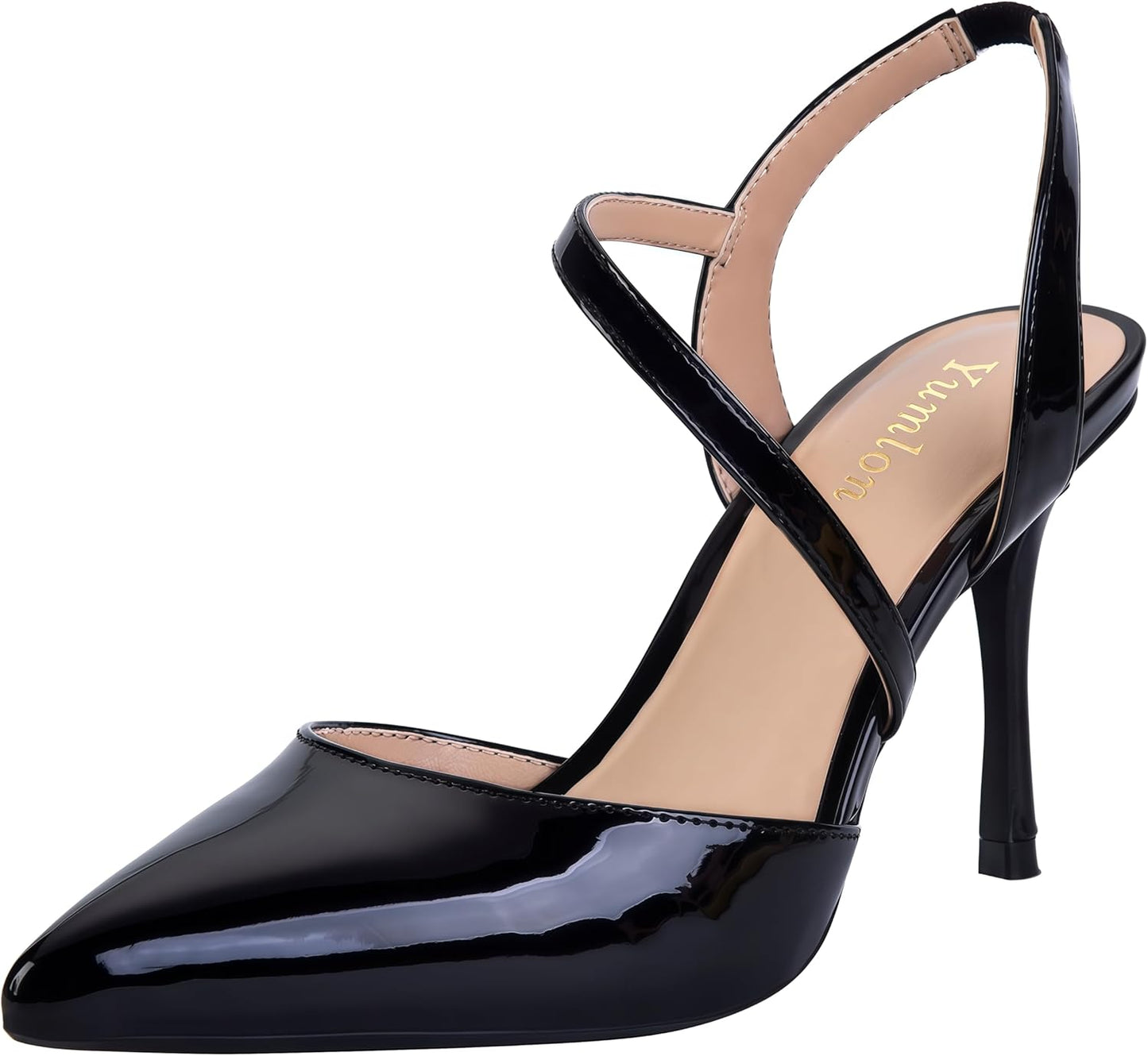 Closed Toe Slingback Heels for Women - Stylish Stiletto Pumps