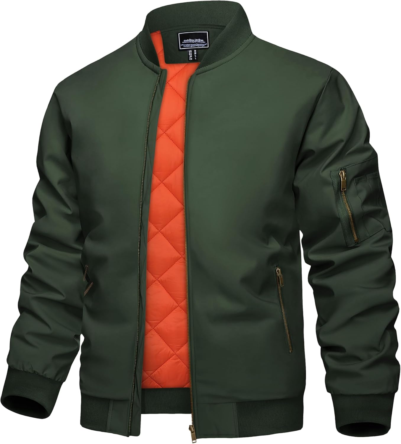 KEFITEVD Men's Casual Windproof Bomber Jacket for All Seasons
