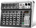 6 Channel Audio Interface Sound Board Mixing Console - Compact